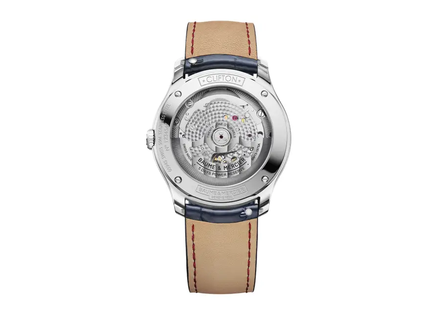 Dos de la montre Baume & Mercier Clifton Baumatic M0A10771