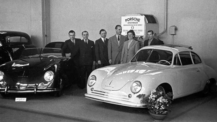 Ferry Porsche Salon de Genève 1949