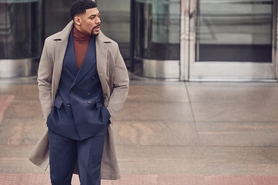 Automne hiver 2026 BOSS avec Aaron Pierre