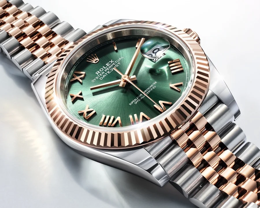 Oyster Perpetual Datejust 41mm cadran vert
