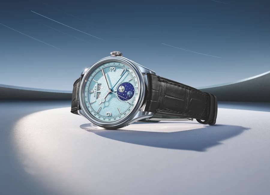 Rolex Perpetual Padellone cadran bleu acier