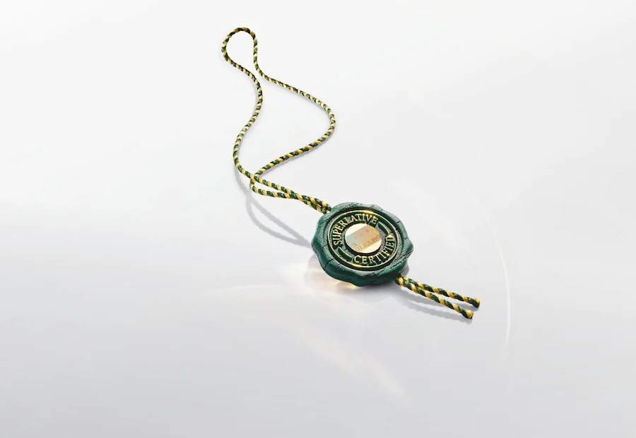 Sceau vert Rolex, symbolise le statut de Superlative Chronometer