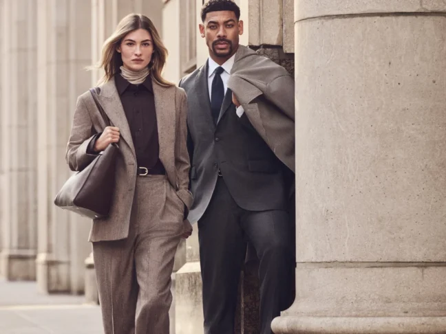 Automne hiver 2026 BOSS Aaron Pierre et Grace Elizabeth