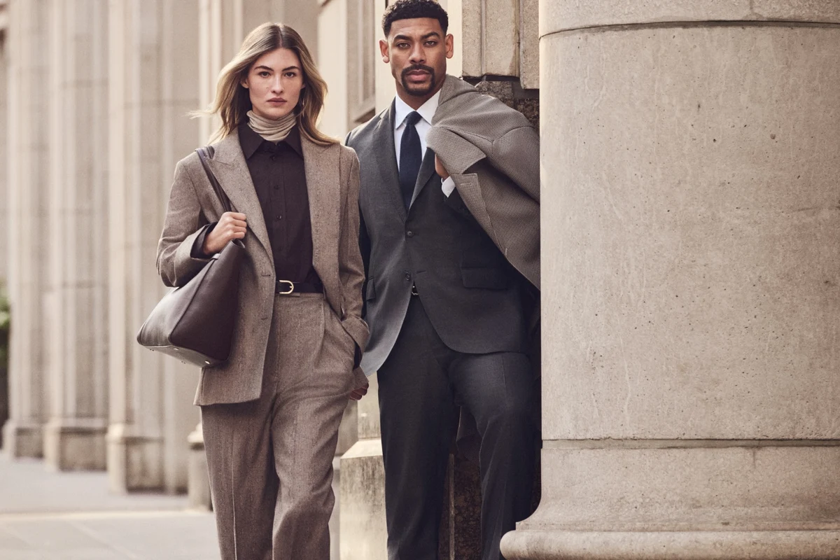 Automne hiver 2026 BOSS Aaron Pierre et Grace Elizabeth