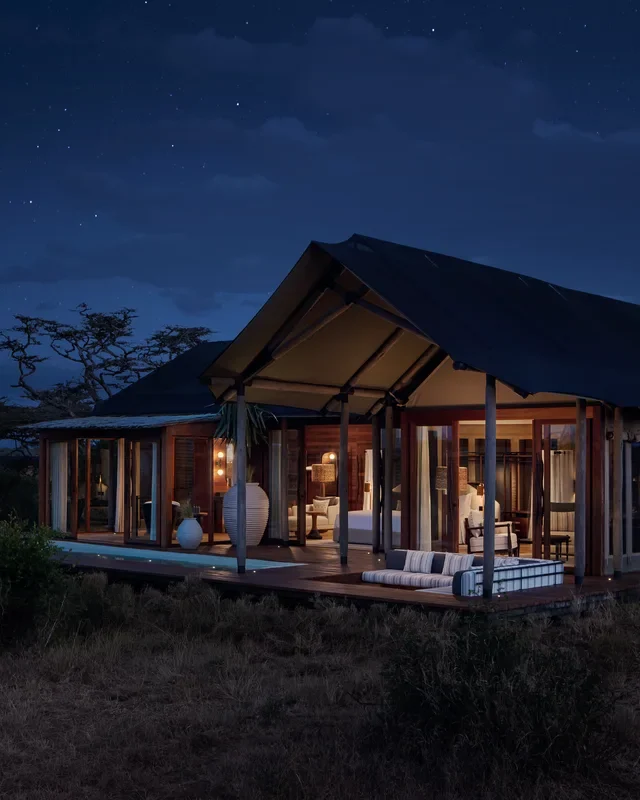 JW Marriott Mont Kenya chambre extérieur de nuit