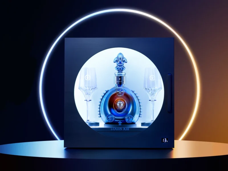 La cave réfrigérée conçue pour LOUIS XIII Black Pearl maintient le cognac jusqu’à 13 °C