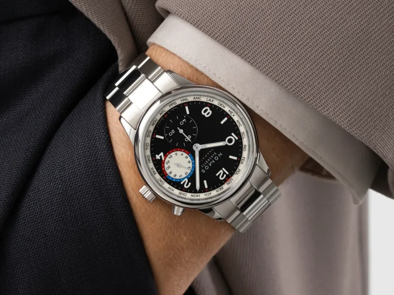 NOMOS Club Sport Worldtimer dark : 24 fuseaux horaires au poignet
